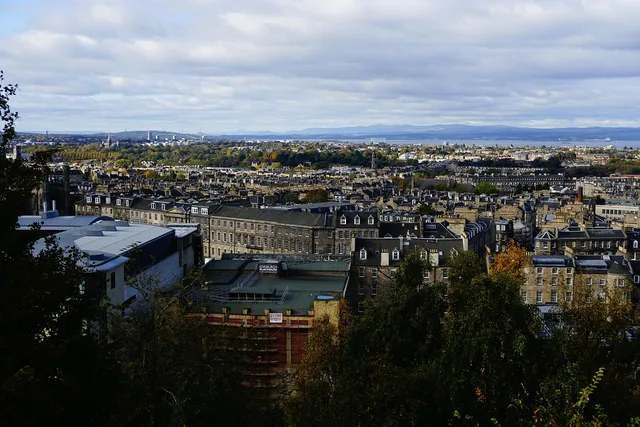 edinburgh, scotland, skyline, uk, travel, old europe, vista. 7 technical SEO checks for fintech websites, with Edinburgh and Scottish notes